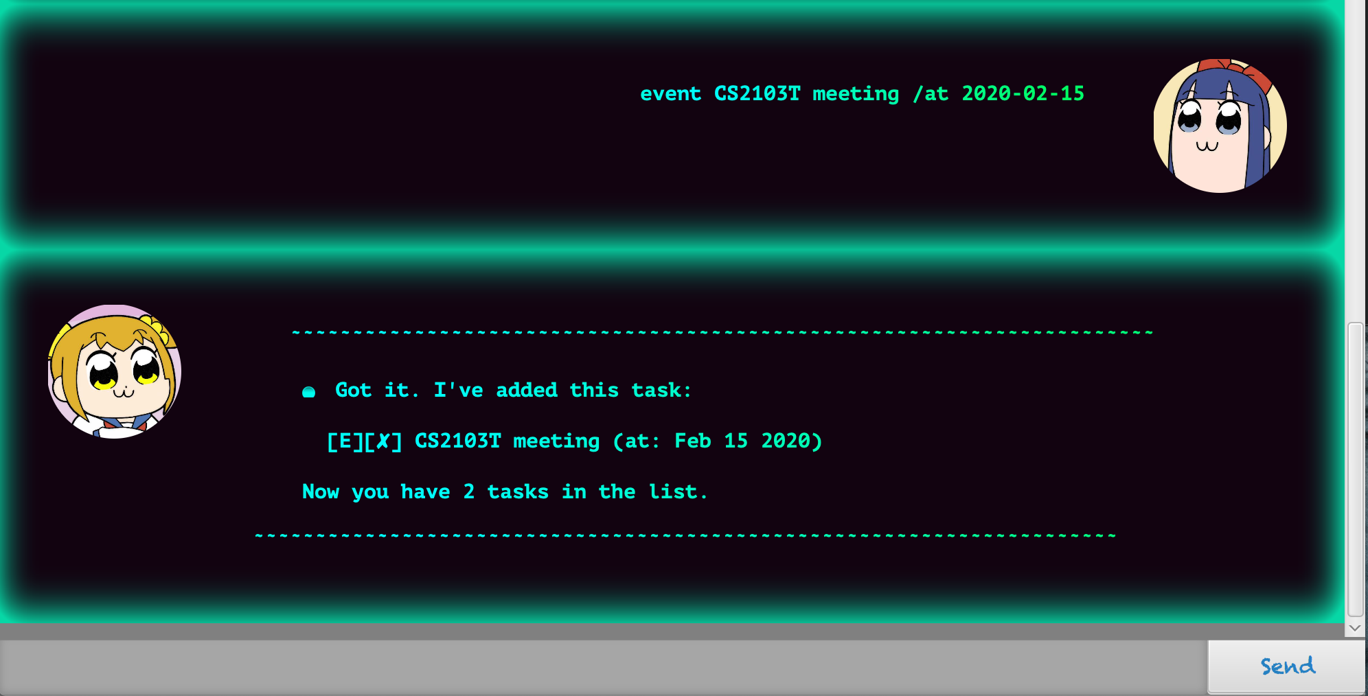 Screenshot for event command