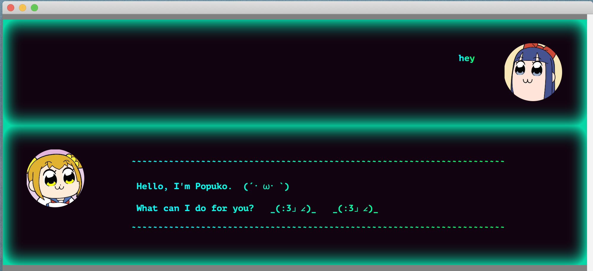 Screenshot for hey command